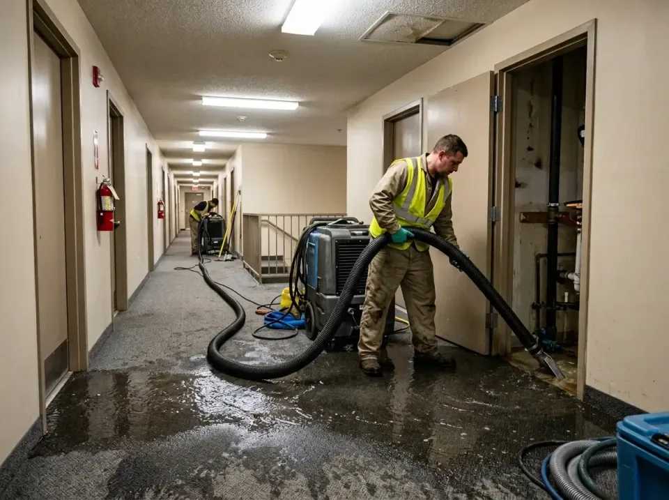 multi-unit-apartment-hallway-f-005 — frequently asked questions, Emergency Burst Pipe Water Extraction & Removal in Howards…
